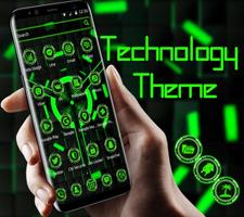 پوستر Black Green Technology Theme