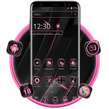 Black Pink Gentleman Theme icon