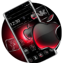 Black Red Apple Crystal Theme APK