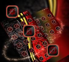 Black Red Pattern Theme تصوير الشاشة 2