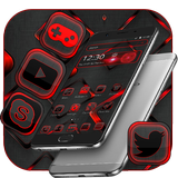 Black Red Neon Theme icon