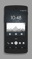 Black Style for KLWP 스크린샷 1