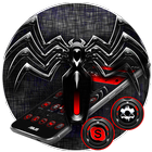 Thème Araignée Noir Rouge icône