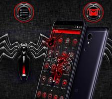 Red Black Spider Theme plakat