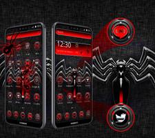 برنامه‌نما Red Black Spider Theme عکس از صفحه