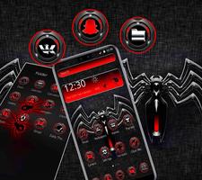 Red Black Spider Theme syot layar 2