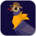 trash dove fly in sky floppy