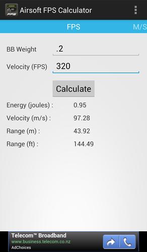 Airsoft Fps Calculator For Android Apk Download
