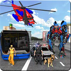 Скачать Police Robot Transform Story XAPK