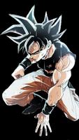 black goku wallpaper Affiche