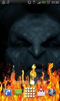 Black Demon Fire Flames LWP پوسٹر