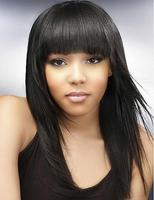 Black Hairstyles with Bangs Affiche