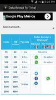 Data Reload for Telcel poster
