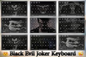 Dark Evil Joker Keyboard Theme capture d'écran 1