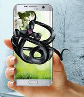 Black snakes on phone (Prank) تصوير الشاشة 3