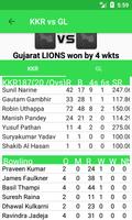 Live Cricket Score 2017 IPL スクリーンショット 2