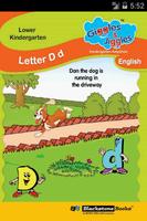 Letter D for LKG Kids Practice plakat