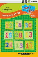 Numbers 11-30 for LKG Kids poster