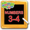 Numbers 3-4 for LKG Kids