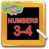 Numbers 3-4 for LKG Kids icône