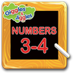 Numbers 3-4 for LKG Kids