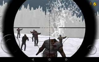 Zombie Sniper: Winter Survival capture d'écran 3