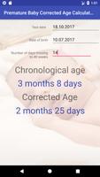 Premature Baby Corrected Age Calculator screenshot 1