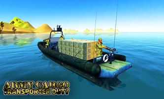 Army cargo boat simulator اسکرین شاٹ 2