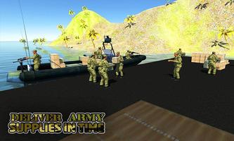Army cargo boat simulator capture d'écran 3