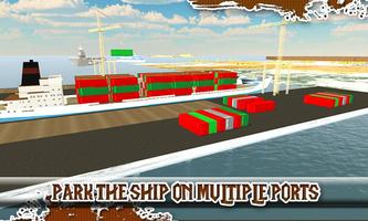 Frachtcontainerschiffssim Plakat