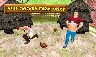 Poultry Farm Simulator Countryside Tractor Driver ảnh chụp màn hình 1