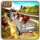 Farm Animal Transporter Truck-icoon