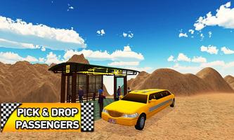 Offroad Limo Taxi Driving Sim syot layar 3