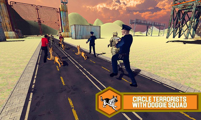 Android 用の 警察の犬のスニッファの国境のパトロール 輸送シム Apk をダウンロード