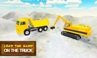 Sand Transporter Truck Driving syot layar 2