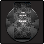 Black wallpapers for Galaxy S9 2018 icône