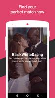 Black White Interracial Dating Poster