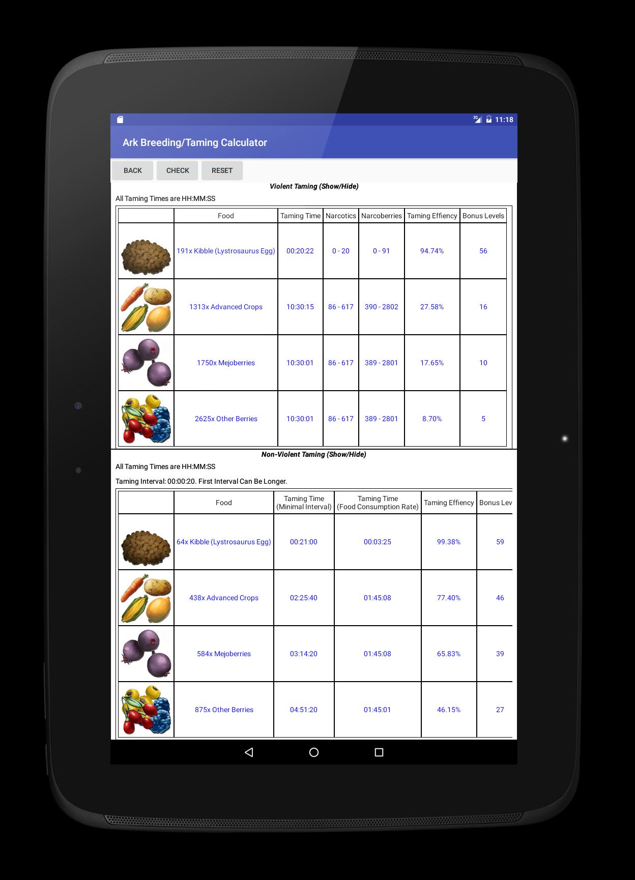 Ark calculator