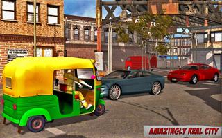 US Rickshaw Driver: Rickshaw Games 2018 syot layar 2