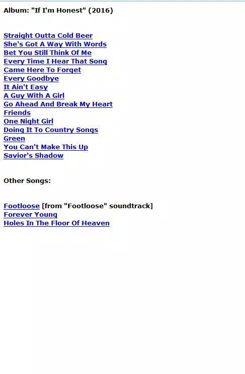 Blake Shelton Lyrics Apk For Android Download