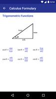 Calculus Formulary تصوير الشاشة 1