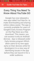 Guide YouTube Go Tips Tricks 스크린샷 1