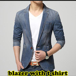 blazer with t shirt