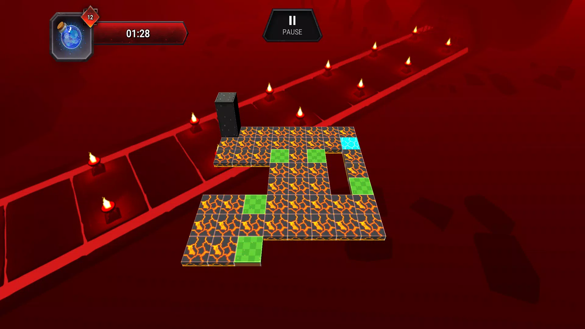 3D - Bloxorz Game (Difficulty 6)