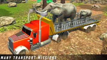 Wild Animal Games: USA Truck Driver Transporter تصوير الشاشة 3