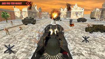 WW2 Army Train Driving War Shooting Train Games screenshot 2