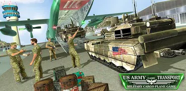 US Army Transport Game: Military Cargo Plane Games