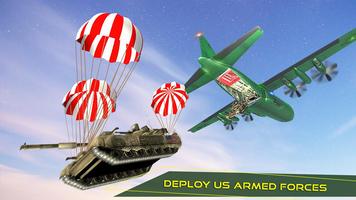 US Army Transport Game: Military Cargo Plane Games captura de pantalla 1
