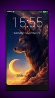 Wolf Lock Screen & Keyboards Affiche