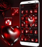 Red Rose Bleeding Heart Theme screenshot 1